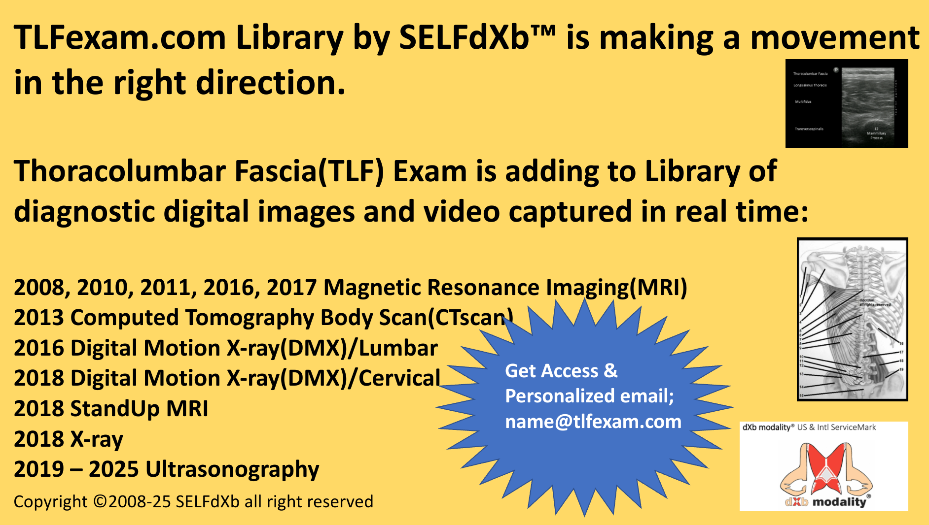 SELFdXb_TLFexam_Library_Ad_copyright_2025